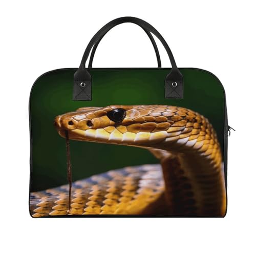Cobra Laptop-Tragetasche mit Schlangenmuster, lässige Reisetasche, mehrere Taschen, Schultertaschen für Arbeit, Reisen Cobra Laptop-Tragetasche mit Schlangenmuster, lässige Reisetasche, mehrere Taschen, Schultertaschen für Arbeit, Reisen von AQRJLPM