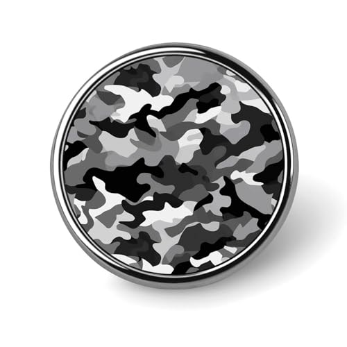 Runde Anstecknadel aus Metall, für Kleidung, Taschen, Hüte, humorvoll, bedruckt, Party-Dekorationen, Zubehör für Männer und Frauen, Schwarz / Grau / Weiß Runde Anstecknadel aus Metall, für Kleidung, Taschen, Hüte, humorvoll, bedruckt, Party-Dekorationen, Zubehör für Männer und Frauen, Schwarz / Grau / Weiß von AQRJLPM