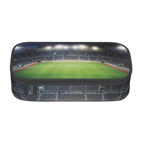 AQRJLPO Federmäppchen, Motiv: Stadionfußball, Satdiumfeld, Licht, Nachtdruck, niedliches Stifteetui, großes Fassungsvermögen, Federmäppchen, Reise-Make-up-Tasche für Studenten, Mädchen, Jungen, Frauen AQRJLPO Federmäppchen, Motiv: Stadionfußball, Satdiumfeld, Licht, Nachtdruck, niedliches Stifteetui, großes Fassungsvermögen, Federmäppchen, Reise-Make-up-Tasche für Studenten, Mädchen, Jungen, Frauen von AQRJLPO