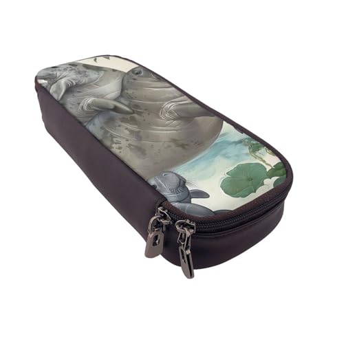 AQRJLPO Federmäppchen aus Leder mit Kaninchenmotiv und Kosmetik-Organizer-Tasche mit Reißverschluss, wasserdicht, für Schulbedarf, Reise-Make-up-Tasche, Schreibwaren-Geschenk für Studenten, Frauen AQRJLPO Federmäppchen aus Leder mit Kaninchenmotiv und Kosmetik-Organizer-Tasche mit Reißverschluss, wasserdicht, für Schulbedarf, Reise-Make-up-Tasche, Schreibwaren-Geschenk für Studenten, Frauen von AQRJLPO