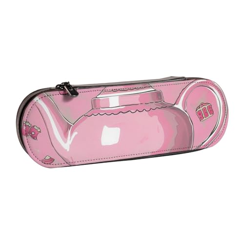 AQRJLPO Federmäppchen aus Leder mit Teekannen-Aufdruck, vielseitig verwendbar, Reise-Kosmetiktasche, Reißverschluss, Schreibtisch-Aufbewahrungsbox, kompaktes Geschenk für Schule, Büro, Reisen, Schwarz AQRJLPO Federmäppchen aus Leder mit Teekannen-Aufdruck, vielseitig verwendbar, Reise-Kosmetiktasche, Reißverschluss, Schreibtisch-Aufbewahrungsbox, kompaktes Geschenk für Schule, Büro, Reisen, Schwarz von AQRJLPO