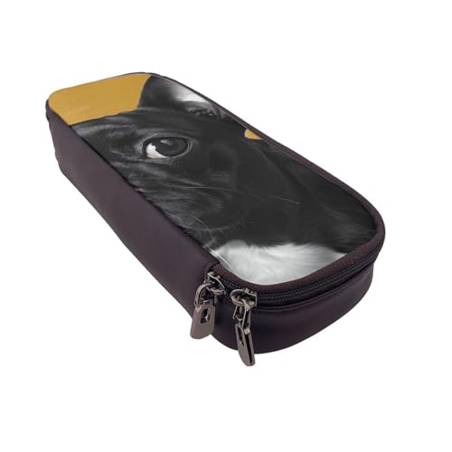 AQRJLPO Federmäppchen aus Leder mit niedlichem Mops-Aufdruck, Kosmetik-Organizer-Tasche mit Reißverschluss, wasserdicht, Schulbedarf, Reise-Make-up-Tasche, Schreibwaren-Geschenk für Studenten, Frauen AQRJLPO Federmäppchen aus Leder mit niedlichem Mops-Aufdruck, Kosmetik-Organizer-Tasche mit Reißverschluss, wasserdicht, Schulbedarf, Reise-Make-up-Tasche, Schreibwaren-Geschenk für Studenten, Frauen von AQRJLPO