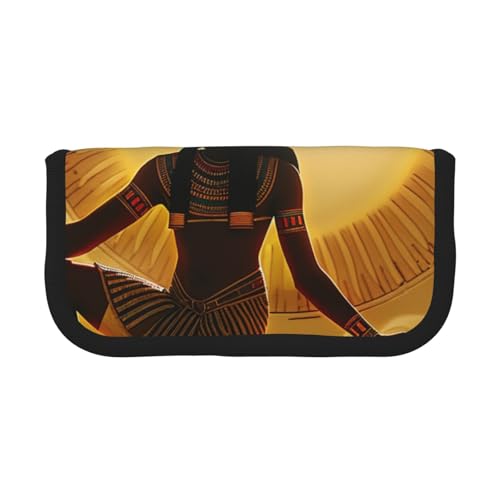 AQRJLPO Federmäppchen aus Segeltuch mit Sonnenuntergangs-Motiv, für Jungen, Mädchen, Damen, Kosmetik- und Schreibwaren-Organizer, Reißverschluss, Schreibtisch-Aufbewahrungstasche für Schule, Büro und von AQRJLPO