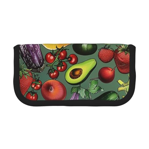 AQRJLPO Federmäppchen aus Segeltuch mit Strand-Maui-Hawaii-Sonnenuntergang, Meereswellen, Wolken, für Jungen, Mädchen, Frauen, Kosmetik- und Schreibwaren-Organizer von AQRJLPO