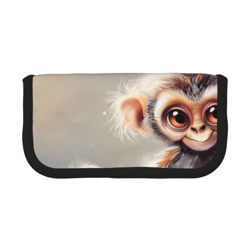 AQRJLPO Federmäppchen aus Segeltuch mit niedlichem Affen-Kunstdruck für Jungen, Mädchen, Frauen, Kosmetik- und Schreibwaren-Organizer, Reißverschluss-Schreibtisch-Aufbewahrungstasche für Schule, Büro AQRJLPO Federmäppchen aus Segeltuch mit niedlichem Affen-Kunstdruck für Jungen, Mädchen, Frauen, Kosmetik- und Schreibwaren-Organizer, Reißverschluss-Schreibtisch-Aufbewahrungstasche für Schule, Büro von AQRJLPO