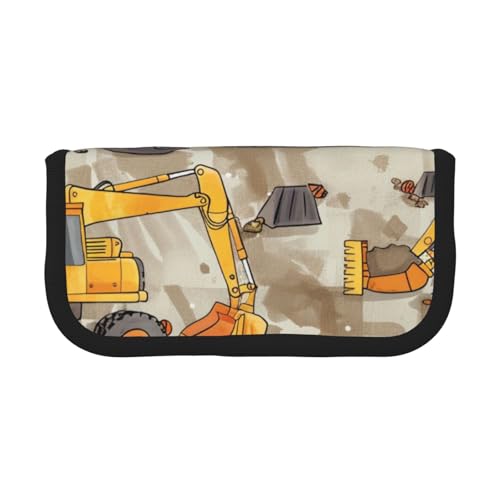 AQRJLPO Federmäppchen aus Segeltuch mit niedlichem Leopardenmuster, für Jungen, Mädchen, Damen, Kosmetik- und Schreibwaren-Organizer, Reißverschluss, Schreibtisch-Aufbewahrungstasche für Schule, Büro von AQRJLPO