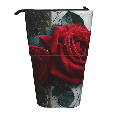 AQRJLPO Federmäppchen mit Gothic-Rosen-Kunstdruck, erweiterbar, für Reisen, Schreibwaren und Make-up-Tasche, Schreibtisch-Aufbewahrungsbox für Schule, Büro, Reisen, Schwarz , Einheitsgröße AQRJLPO Federmäppchen mit Gothic-Rosen-Kunstdruck, erweiterbar, für Reisen, Schreibwaren und Make-up-Tasche, Schreibtisch-Aufbewahrungsbox für Schule, Büro, Reisen, Schwarz , Einheitsgröße von AQRJLPO