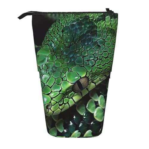 AQRJLPO Federmäppchen mit Schlangenhaut-Kunstdruck, erweiterbar, für Reisen, Schreibwaren und Make-up-Tasche, Schreibtisch-Aufbewahrungsbox für Schule, Büro, Reisen, Schwarz , Einheitsgröße AQRJLPO Federmäppchen mit Schlangenhaut-Kunstdruck, erweiterbar, für Reisen, Schreibwaren und Make-up-Tasche, Schreibtisch-Aufbewahrungsbox für Schule, Büro, Reisen, Schwarz , Einheitsgröße von AQRJLPO