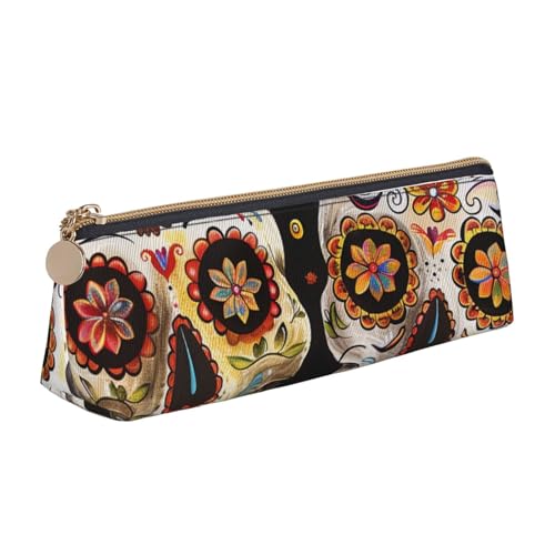 AQRJLPO Federmäppchen mit Totenkopf-Motiv, niedliches Leder-Federmäppchen, Federmäppchen, Schulbedarf-Organizer, Make-up-Tasche für Jungen, Mädchen, Studenten, weiß, Einheitsgröße, Schulranzen AQRJLPO Federmäppchen mit Totenkopf-Motiv, niedliches Leder-Federmäppchen, Federmäppchen, Schulbedarf-Organizer, Make-up-Tasche für Jungen, Mädchen, Studenten, weiß, Einheitsgröße, Schulranzen von AQRJLPO