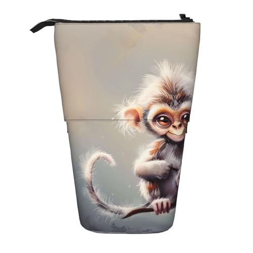 AQRJLPO Federmäppchen mit niedlichem Affen-Kunstdruck, erweiterbar, für Reisen, Schreibwaren und Make-up-Tasche, Schreibtisch-Aufbewahrungsbox für Schule, Büro, Reisen, Schwarz , Einheitsgröße AQRJLPO Federmäppchen mit niedlichem Affen-Kunstdruck, erweiterbar, für Reisen, Schreibwaren und Make-up-Tasche, Schreibtisch-Aufbewahrungsbox für Schule, Büro, Reisen, Schwarz , Einheitsgröße von AQRJLPO