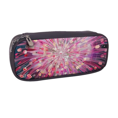 AQRJLPO Feuerwerk-Kunstdrucke, Flip-Leder-Federmäppchen, niedliches Stifteetui, Federmäppchen, Reise-Make-up-Tasche, Schreibwaren-Geschenk für Studenten, Mädchen, Jungen, Frauen, Schwarz AQRJLPO Feuerwerk-Kunstdrucke, Flip-Leder-Federmäppchen, niedliches Stifteetui, Federmäppchen, Reise-Make-up-Tasche, Schreibwaren-Geschenk für Studenten, Mädchen, Jungen, Frauen, Schwarz von AQRJLPO