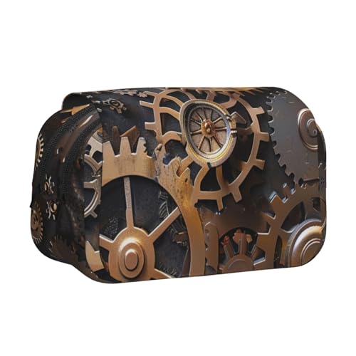 AQRJLPO Walrus Kunstdruck-Federmäppchen, doppellagig, Flip-Bleistifttasche, Stift-Organizer, Make-up-Tasche für Schule, Reisen und Arbeit, Steampunk-Mechanikgetriebe, Einheitsgröße, Schulranzen AQRJLPO Walrus Kunstdruck-Federmäppchen, doppellagig, Flip-Bleistifttasche, Stift-Organizer, Make-up-Tasche für Schule, Reisen und Arbeit, Steampunk-Mechanikgetriebe, Einheitsgröße, Schulranzen von AQRJLPO