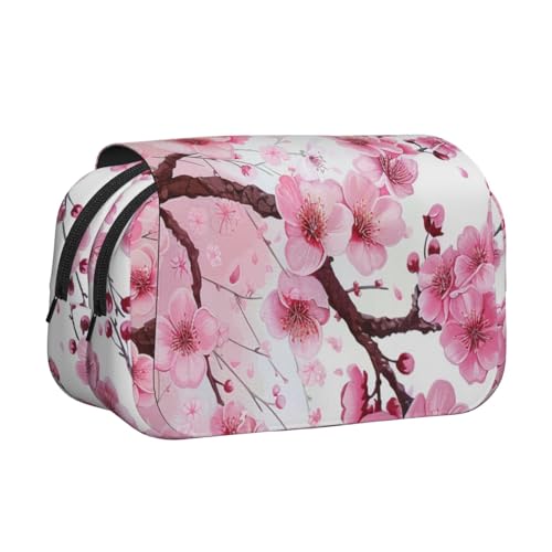 AQRJLPO Walrus Kunstdruck-Federmäppchen, doppellagig, Flip-Bleistifttasche, Stift-Organizer, Make-up-Tasche für Schule, Reisen und Arbeit, Verführerische Kirschblüten, Einheitsgröße, Schulranzen AQRJLPO Walrus Kunstdruck-Federmäppchen, doppellagig, Flip-Bleistifttasche, Stift-Organizer, Make-up-Tasche für Schule, Reisen und Arbeit, Verführerische Kirschblüten, Einheitsgröße, Schulranzen von AQRJLPO