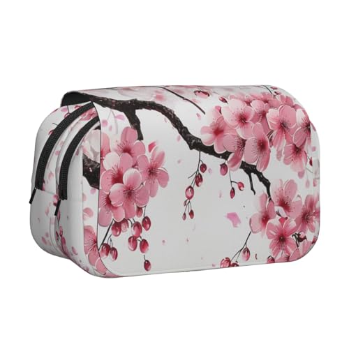 AQRJLPO Walrus Kunstdruck-Federmäppchen, doppellagig, Flip-Bleistifttasche, Stift-Organizer, Make-up-Tasche für Schule, Reisen und Arbeit, Verlockende Kirschblüten-Kunst, Einheitsgröße, Schulranzen AQRJLPO Walrus Kunstdruck-Federmäppchen, doppellagig, Flip-Bleistifttasche, Stift-Organizer, Make-up-Tasche für Schule, Reisen und Arbeit, Verlockende Kirschblüten-Kunst, Einheitsgröße, Schulranzen von AQRJLPO