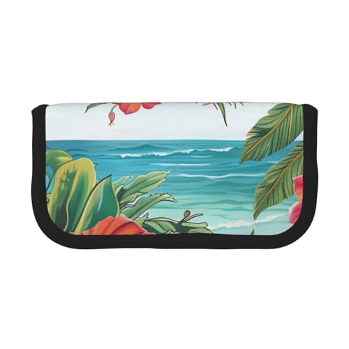 AQRJLPO Walrus Kunstdruck-Federmäppchen aus Segeltuch für Jungen, Mädchen, Frauen, Kosmetik- und Schreibwaren-Organizer, Reißverschluss, Schreibtisch-Aufbewahrungstasche für Schule, Büro und Reisen von AQRJLPO