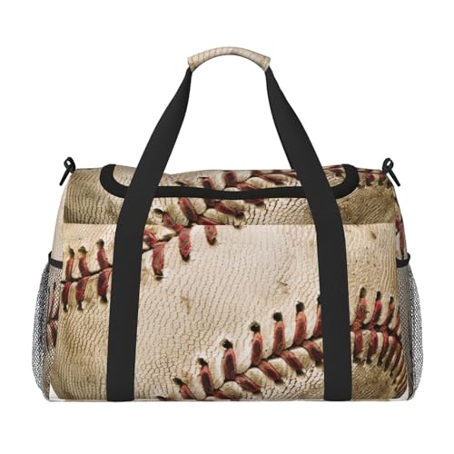 Baseball 1 bedruckte Reisetasche für Männer und Frauen, Wochenend-Reise-Organizer für Sport, Outdoor, Fitnessstudio und Angeln, Schwarz , Einheitsgröße, Reisetasche Baseball 1 bedruckte Reisetasche für Männer und Frauen, Wochenend-Reise-Organizer für Sport, Outdoor, Fitnessstudio und Angeln, Schwarz , Einheitsgröße, Reisetasche von AQRJLPO
