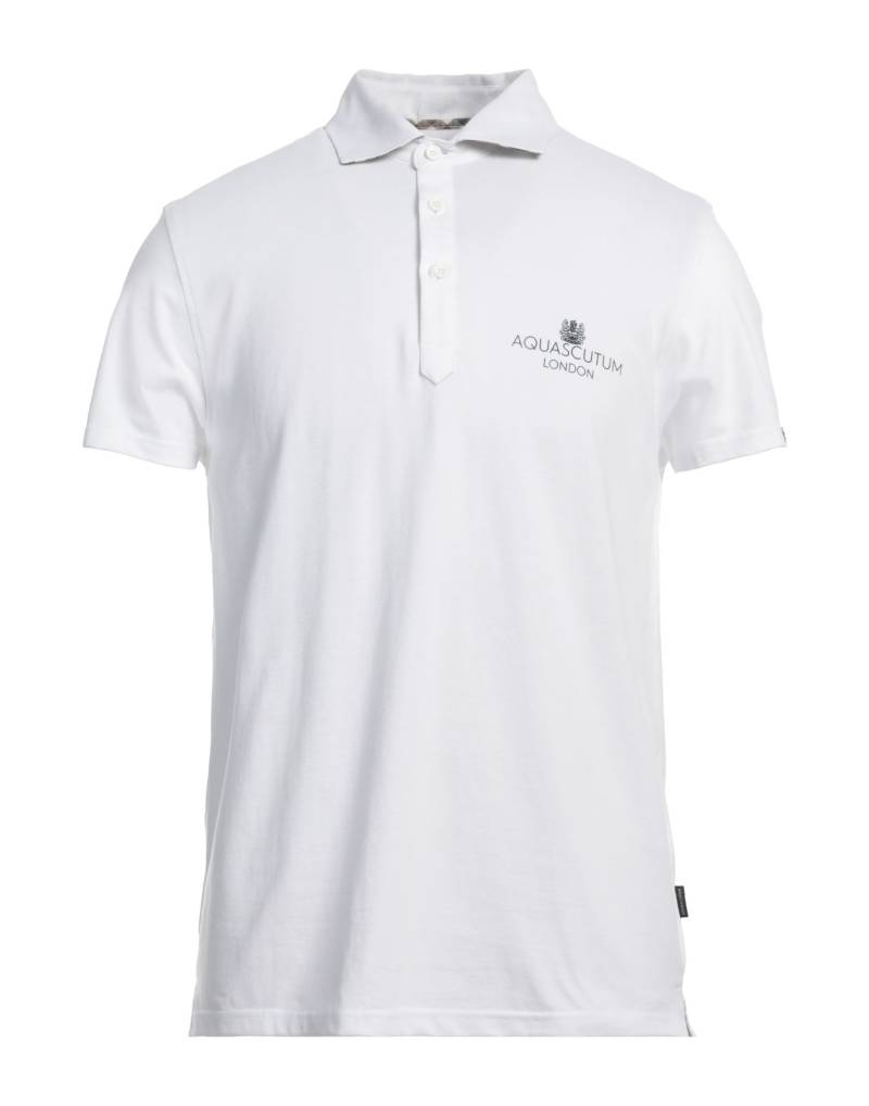 AQUASCUTUM Poloshirt Herren Weiß von AQUASCUTUM