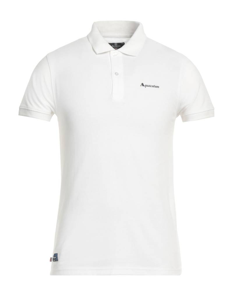 AQUASCUTUM Poloshirt Herren Weiß von AQUASCUTUM