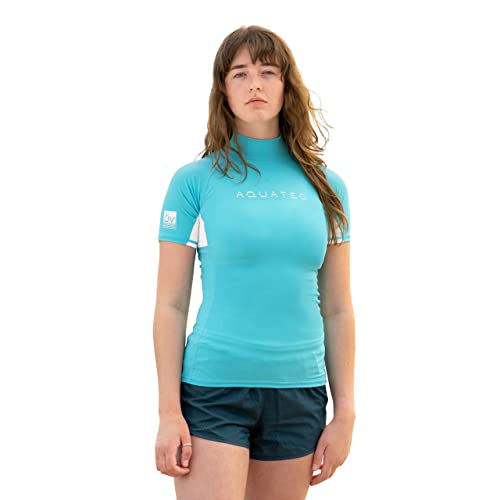 AQUATEC Rash Guard für Damen | Kurz- oder Langarm (Kurzarm, XS) von AQUATEC