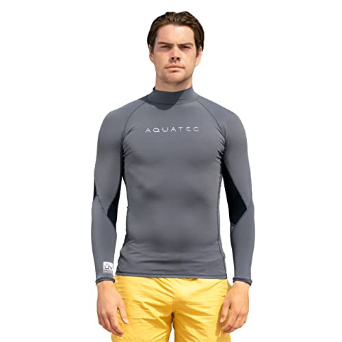 AQUATEC Rash Guard für Herren | Kurz- oder Langarm (Langarm, M) von AQUATEC