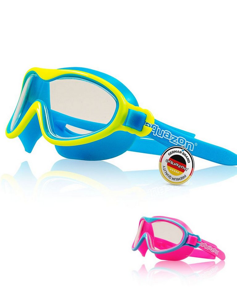 AQUAZON Taucherbrille WAVE Junior Kinder Schwimmbrille, Schnorchelbrille, 3-7 Jahre von AQUAZON