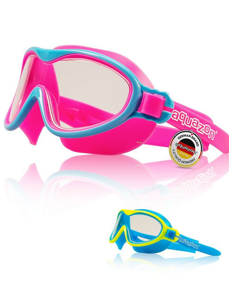 AQUAZON Taucherbrille WAVE Junior Kinder Schwimmbrille, Schnorchelbrille, 3-7 Jahre von AQUAZON