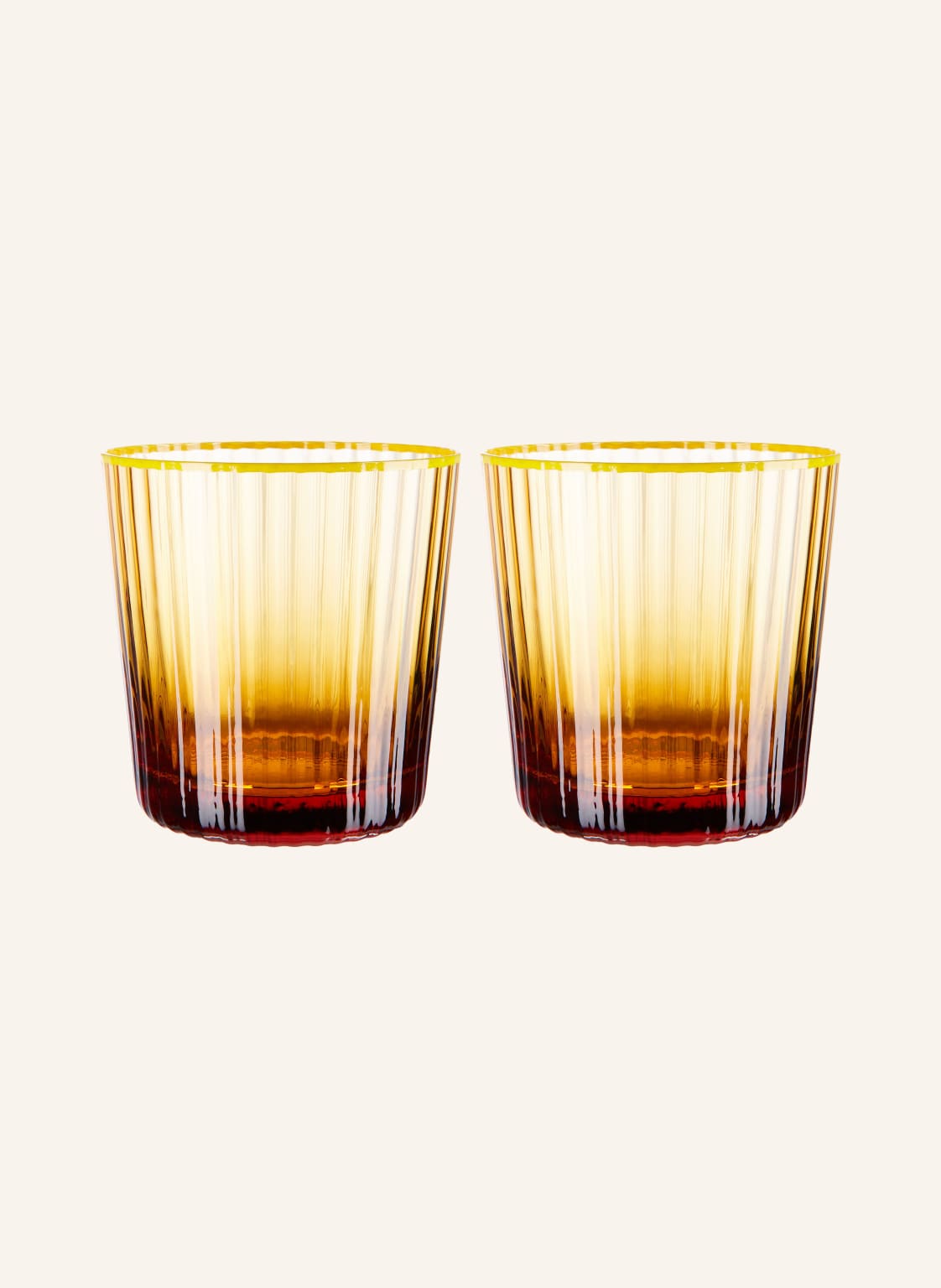 Aquazzura Casa 2er-Set Trinkgläser gelb Aquazzura Casa 2er-Set Trinkgläser gelb von AQUAZZURA CASA