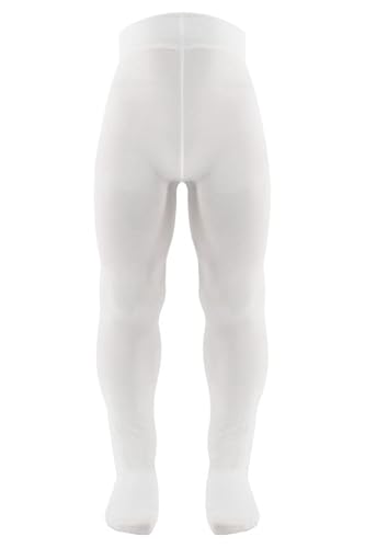 AQUILONE Kinder & Teenager 50 DEN Baumwoll Strumpfhose, für Ballett, Leichtathletik, Tanzen, blickdichte, reißfeste & elastische Kinder Strumpfhose, Made in Italy, 1 Paar, Größe: 4-14 Jahre von AQUILONE 0-14