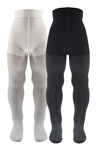 AQUILONE Kinder & Teenager 50 DEN glänzende Strumpfhose, für Ballett, Leichtathletik, Tanzen, blickdichte, reißfeste & elastische Kinder Strumpfhose, Made in Italy, 1 Paar, Größe: 4-14 Jahre von AQUILONE 0-14