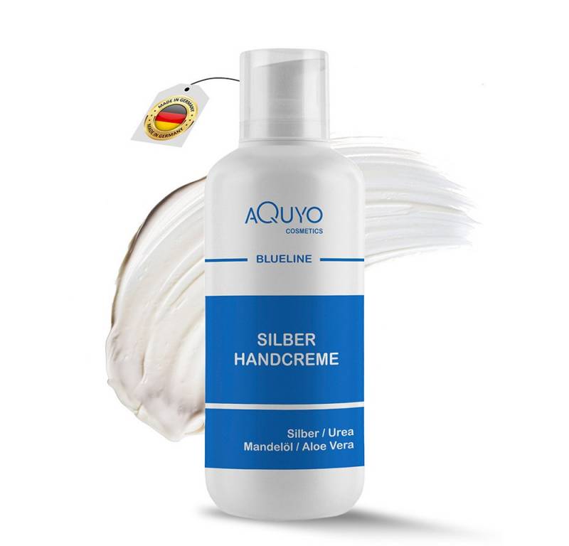 AQUYO Cosmetics Handcreme Silber Handcreme für trockene, rissige und gereizte Hände und Finger von AQUYO Cosmetics