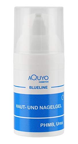 Blueline Nagelgel bei Nagelentzündungen, Hautirritationen & Infektionen | Hautgel zur Behandlung von Hautausschlag & Insektenstichen | ohne Silikone, Parabene und Parfüm (30ml) von AQUYO Cosmetics