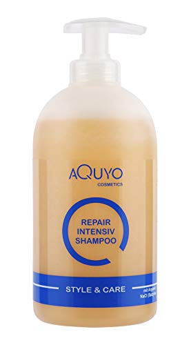 Style & Care Arganöl Shampoo für geschädigtes oder strapaziertes Haar (500ml) | Haarpflege Conditioner für trockenes Haar | Intensiv Haar & Kopfhautpflege mit Argan Öl für Männer und Frauen von AQUYO Cosmetics