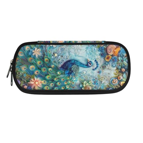 AQYAPTOIY Federmäppchen mit Pfauenmuster, für Kinder, spezielles Federmäppchen mit mehreren Schlitzen, Stiftebox für Kinder, personalisiertes Federmäppchen für Jungen, Teenager, Erwachsene, Herren AQYAPTOIY Federmäppchen mit Pfauenmuster, für Kinder, spezielles Federmäppchen mit mehreren Schlitzen, Stiftebox für Kinder, personalisiertes Federmäppchen für Jungen, Teenager, Erwachsene, Herren von AQYAPTOIY