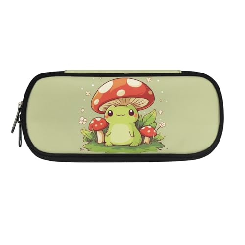 AQYAPTOIY Niedliches Federmäppchen für Mädchen, Frosch-Pilz, für Kinder, leichtes Federmäppchen für 5–13 Jahre, Federmäppchen für Jungen, coole spezielle Stiftebox mit Multi-Slot-Box, Bleistift für AQYAPTOIY Niedliches Federmäppchen für Mädchen, Frosch-Pilz, für Kinder, leichtes Federmäppchen für 5–13 Jahre, Federmäppchen für Jungen, coole spezielle Stiftebox mit Multi-Slot-Box, Bleistift für von AQYAPTOIY