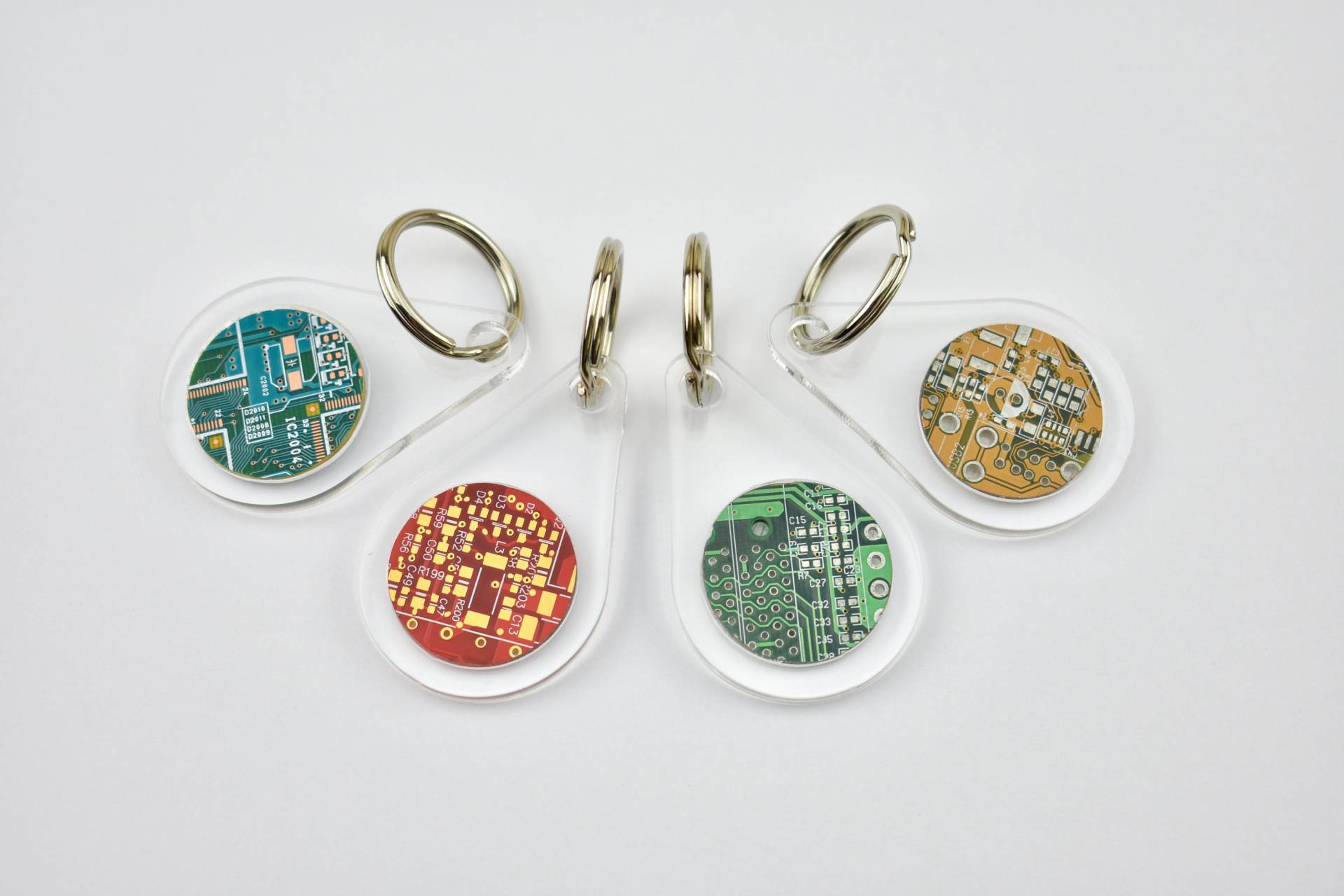 Platine Und Klarer Acryl-Schlüsselanhänger - Computer Geek Weihnachtsgeschenk Tech Zubehör Nerdy Weihnachtsgeschenke Programmierer Geschenke Wichtel von AQuarterPastEight