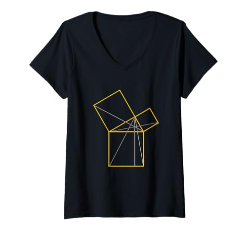 Damen Masonic_symbol mit "47 Problem mit dem Problem" S & C " T-Shirt mit V-Ausschnitt von AR-masonic