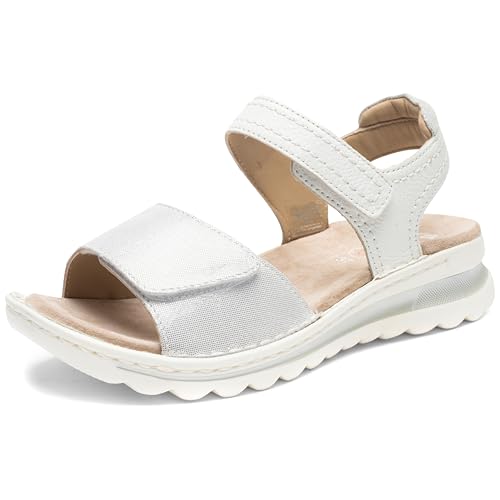 ara Damen Tampa Sandale, White Fog 12 47207 13, 39 EU von ARA