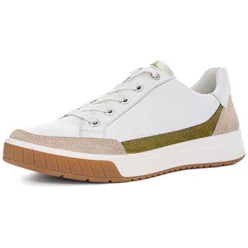 ara Damen Rom Sneaker, Shell Weiss Kiwi PIS, 40 EU von ARA