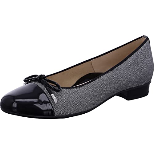 ara Damen BARI Ballerinas, SCHWARZ, 37.5 EU Schmal von ARA