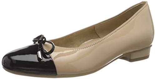 ARA Damen Bari Geschlossene Ballerinas, Beige Blau Nude 95, 37 EU von ARA