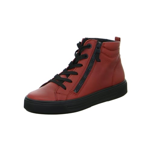 ARA Damen Courtyard Mid-Cut Sneaker, Chilli, 38 EU Weit von ARA