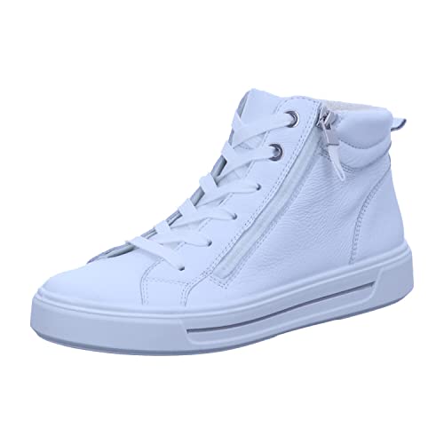 ARA Damen Courtyard Mid-cut Sneaker, WEISS, 38 EU Weit von ARA