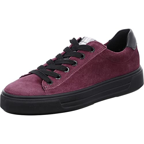 ara Damen Courtyard Sneaker, Berry,SCHWARZ, 38 EU Weit von ARA