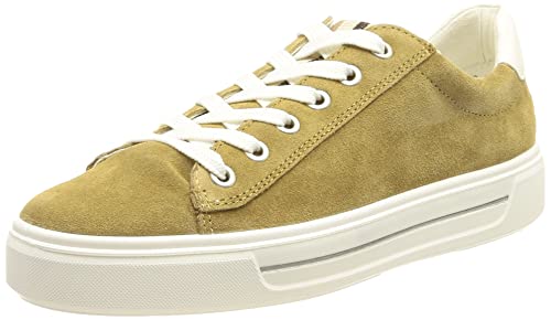 ara Damen Courtyard Sneaker, Khaki,Weiss, 36.5 EU von ARA