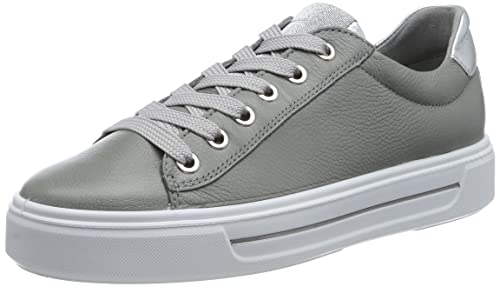 ara Damen Courtyard Sneaker, Oyster,Silber, 42.5 EU Weit von ARA