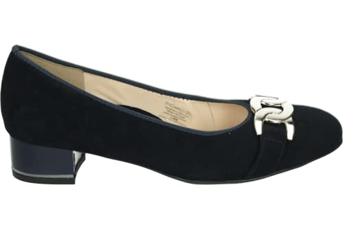 ARA Damen Flacher Slipper, Blauw, 41.5 EU Weit von ARA