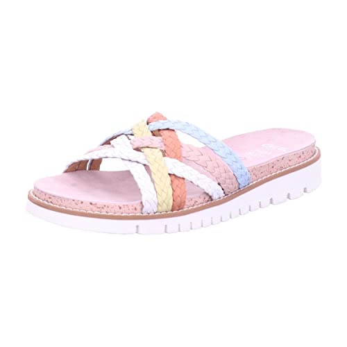 ARA Damen Kent Pantolette, Weiss/VANILLE,Peach/Rose/Aqua, 38 EU von ARA