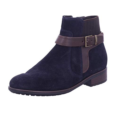 ara Damen Liverpool 1249524 Stiefeletten, Blau (BLAU,Moro 76) von ARA