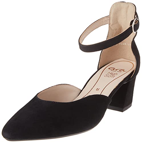 ara Damen London Pumps, SCHWARZ, 38 EU Schmal von ARA