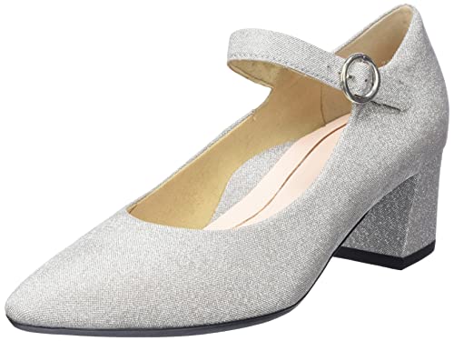 ara Damen London Pumps, Silber, 36.5 EU Schmal von ARA